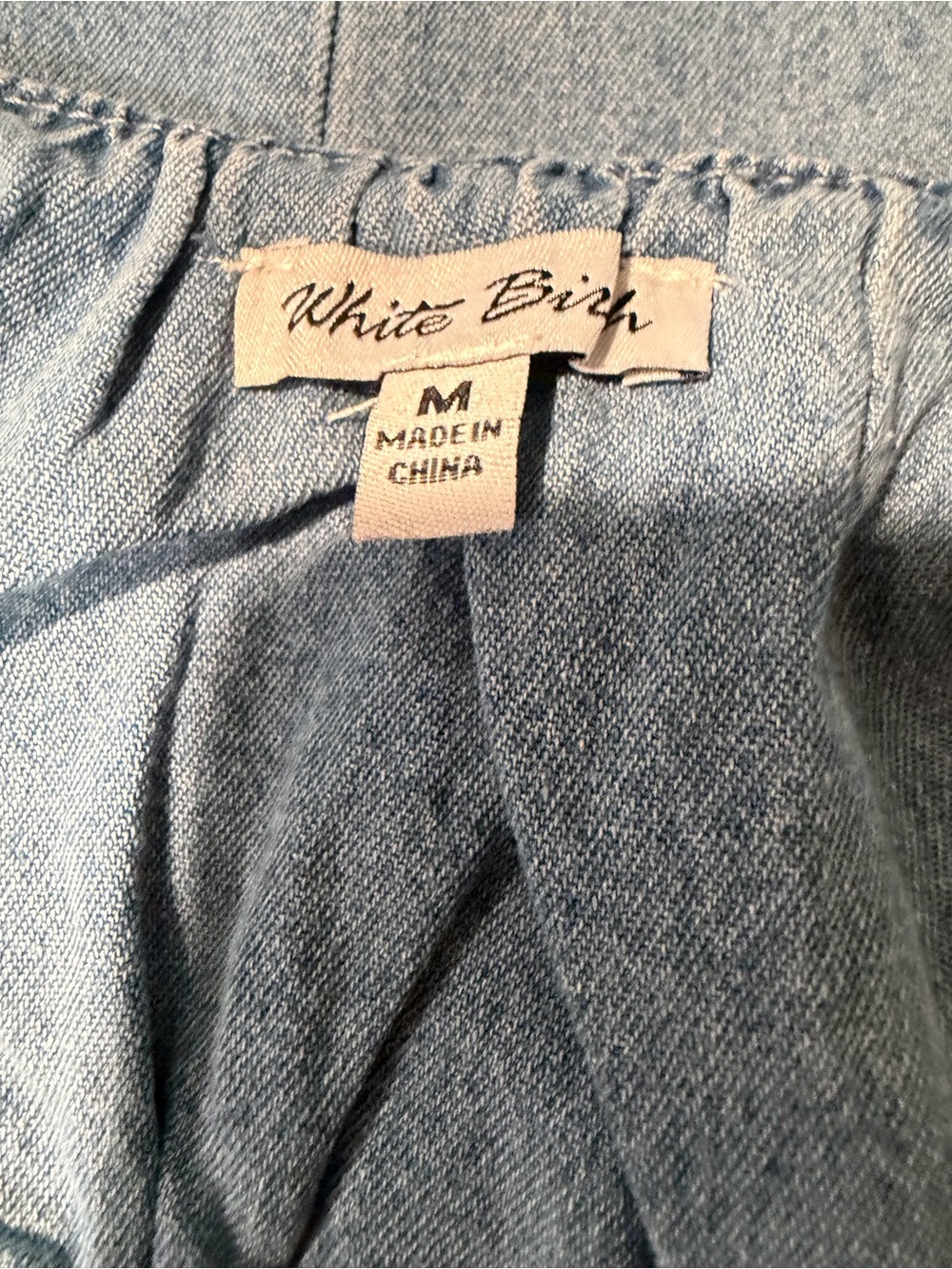 Blue Light Denim Ruffle-Strap Romper - Picture 6 of 6